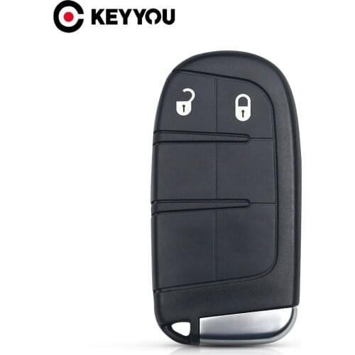 KEYYOU Car Key Case 2 BT For Chrysler For Jeep Grand Cherokee For Dodge Ram 1500 Journey Charger Dart Challenger Durango Fiat