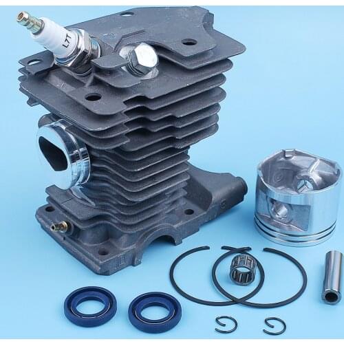 46mm Cylinder Piston Oil Seal Bearing Kit For Stihl MS280 MS270 Chainsaw Nikasil Coated Replacement Parts Decompression Port