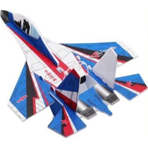 Foam electric aircraft model aircraft fall resistant gyro diy childrens toy charging usb outdoor hand throw glider model