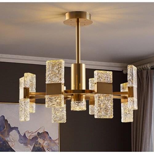 Luxury modern LED crystal chandelier Nordic designer decorative lamp living room bedroom dining room lighting