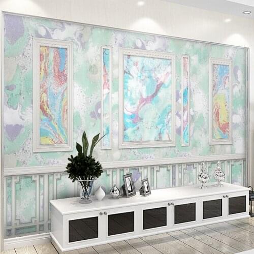 Modern 3D Abstract Art Wall Cloth Living Room Gallery Canvas Waterproof Background Wall Painting TV Sofa Home Decor Wall paper