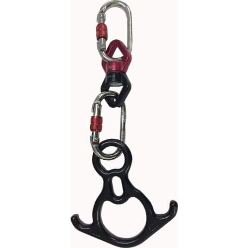 Aerial Silk Hardware Kit-50kN Rescue Figure 8 & 30KN Swivel & 25KN Carabiners Yoga Hammock Swing 360 Spin Rotational Device