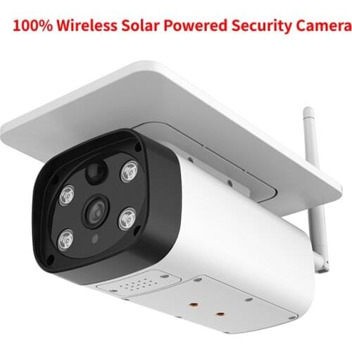 Y8 100% Wireless Solar Powered Security Camera 4G SIM Card Outdoor Battery IP Cameras 1080P Color Night PIR