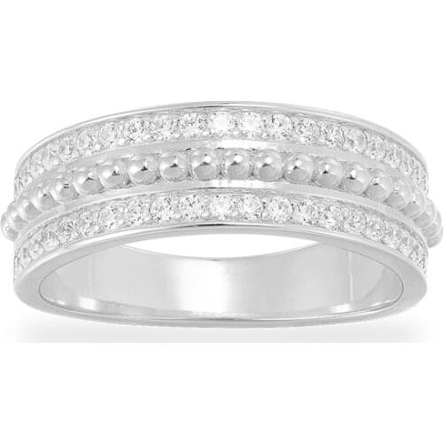 SLJELY Fashion Real 925 Sterling Silver White Paved Zirconia Stones Finger Ring Women Fine Luxury Brand Jewelry