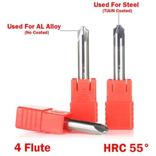 1Pc R2.5 R3 R4 R5 HRC55 4 Flute Concave Radius Endmill Cutting Tool Router Bit Corner Rounding End Mill Milling Cutter