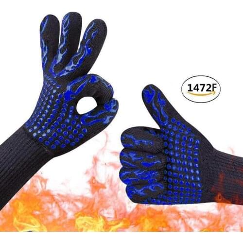 Silicone Microwave BBQ Glove Barbecue Accessorie High Temperature Up To 1472 Fahrenheit Degree Anti-scalding Grill bbq Glove 1pc