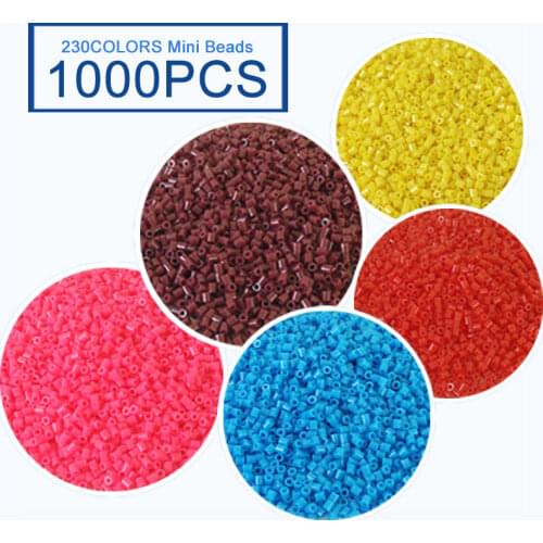 2.6mm Mini Beads 1000PCS 230colors Fuse Beads for Kids Gift Hama Beads Diy Puzzles Iron Beads High Quality