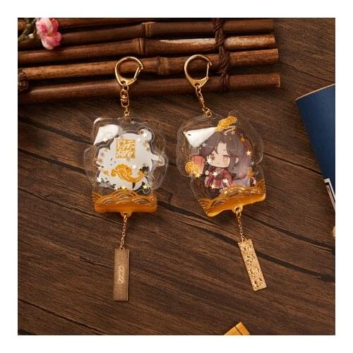 2021 New Anime Tian Guan Ci Fu Hua Cheng Xie Lian Cartoon Aerated Acrylic Keychain Keyring Figure Model Bag Pendant Toy Cosplay