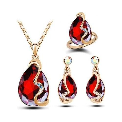 JS S210 2015 New Arrival 3-Piece Jewelry Sets High Quality Bridal Jewelry Sets Nickel Free Elegant Women Jewelry Wholesale