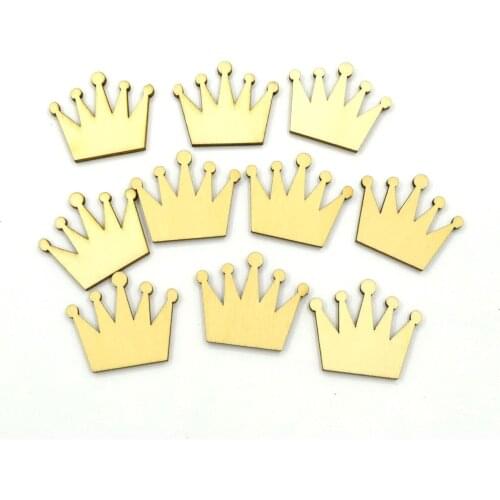 50pcs/bag wholesale high quality crown cutting wood Angle DIY scrapbook Wedding. Hotel decoration 30mm*35mm 1225