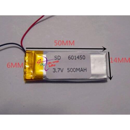 601450 061450 MP3 MP4 recorder Bluetooth headset 3.7V tablet battery