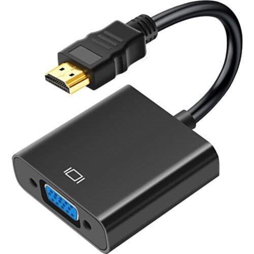 HDMI to VGA Adapter VGA HDMI Converter 1080P Male To Famale with power Audio Cable For Xbox PS4 PC HDTV DVD Laptop Projector