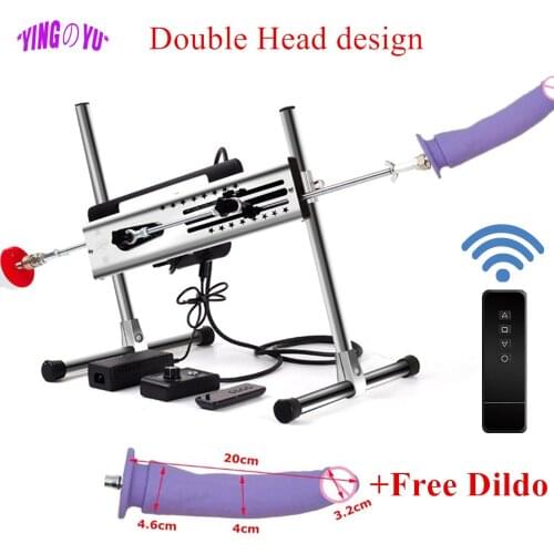 Automatic Sex Machine for Women With Dildo Powerful Vibrator Wired Remote Dual Control Love Masturbation Machine Gun 18 Sex Toys