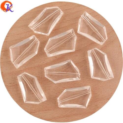 Cordial Design 17x30mm 175Pcs Jewelry Accessories/Acrylic Beads/DIY Making/Irregular Shape/Hand Made/Clear Bead/Earring Findings