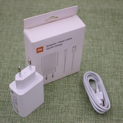 Xiaomi Fast Charger 27W EU Plug QC 4.0 Turbo Charge Adapter Type/Tipe C Cable For Mi 11 10 9 9T Pro 10T Redmi Note 9 8 7 K40 K30