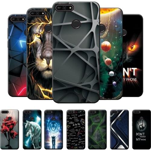 For Honor 7A Pro Case Phone Case Huawei Honor 7A Pro Lion Cute Cover Bumper on Honor 7A Pro 7APro Shockproof Silicone Phone Case