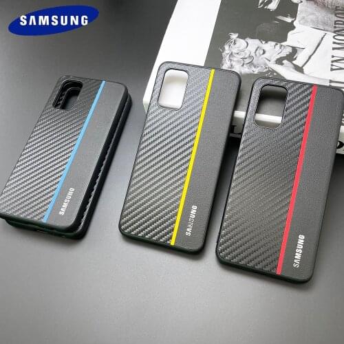 Carbon Fiber Case For Samsung Galaxy A32 Genuine Leather Ultrathin Shell Soft PC All-Inclusive A 32 4G 5G Luxury Back Cover