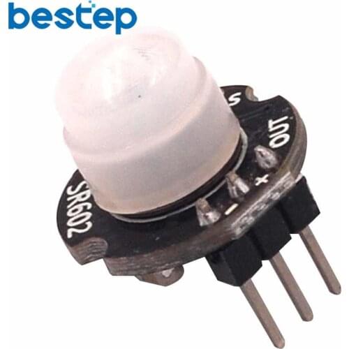 MH-SR602 MINI Motion Sensor Detector Module SR602 Pyroelectric Infrared PIR kit sensory switch Bracket for Arduino Diy With lens