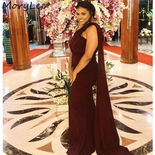 New Arrival Bridesmaid Dresses One Shoulder Mermaid Silk Satin Long Bridesmaid Dresses Wedding Party Bridemaid Dresses