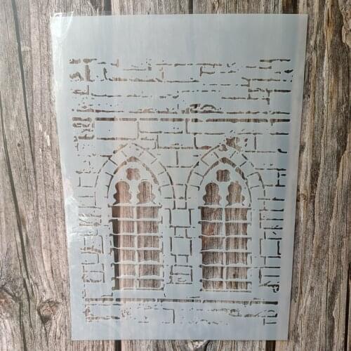 A4 Size DIY Craft Wall Stencil for Painting on Wood,Fabric,Walls Art Scrapbooking Stamping Album Embossing Paper Cards