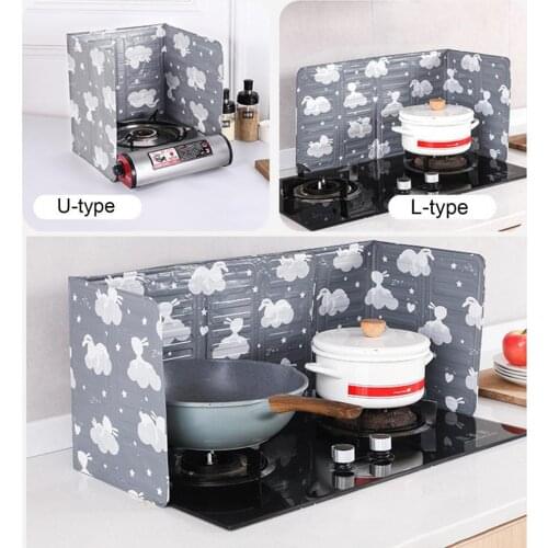 Splatter Screen Foldable Heat-resistant Oil-Proof Reusable Grease Splatter Guard Kitchenwares Tool Easy to clean anti-oil baffle