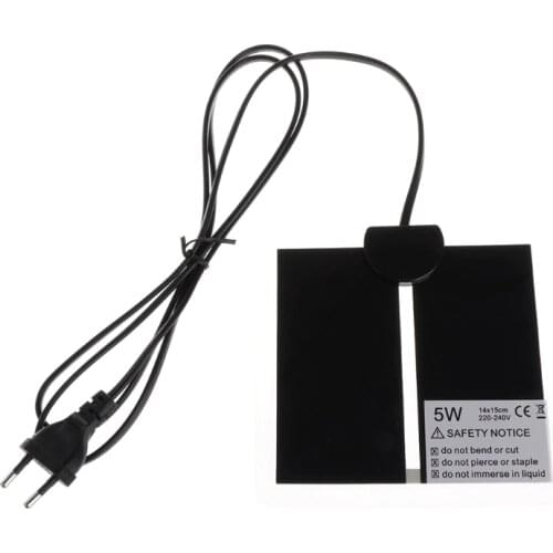 Extra thin Heat Mat Reptile Brooder Incubator Pet Heating Pad Brew EU Plug 5/7/14/20/28W Heat Mats Enclosed circuit leak-proof