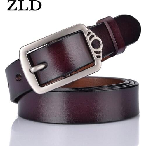ZLD women belts cow genuine leather pin buckle for women newest design vintage style belt high quality Fashion wild
