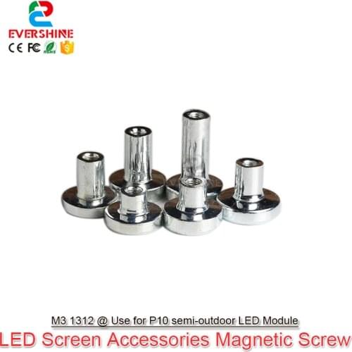 100Pcs/Lot M3 1312 Inside Thread LED Screen Display Magnetic Column Screw For P4.75 P10 Semi-Outdoor Module Panel