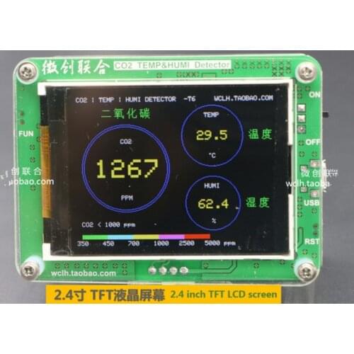 10000 PPM Carbon Dioxide Detector CO2 Specialized Industrial Sensors/Temperature and Humidity S8 T6713 CO2 TEMP&HUMI Detector