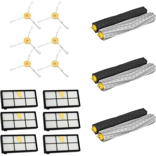 18 PCS Replacement Parts Compatible for IRobot Roomba 800 880 870 Vacuum Cleaner Accessories Kit Main Side Brush Filter