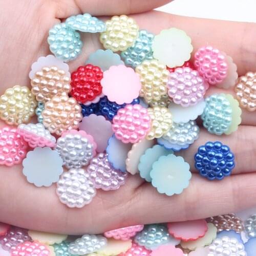 New Half Pearls ABS Imitation Pearl Buddha 35/1000pcs 13mm Wedding Crafts DIY Nail Jewelry Decorations