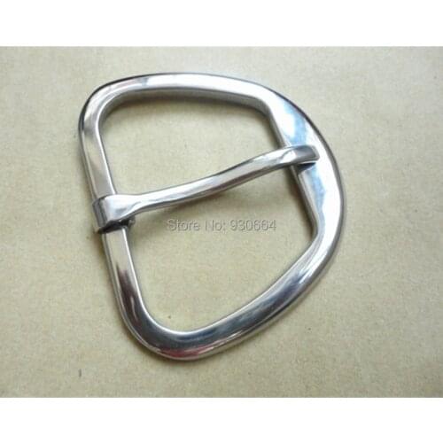 2pcs 304 Stainless Steel Heel Bar Cinch Buckle Leather Buckles Hand Polished 3 Inch