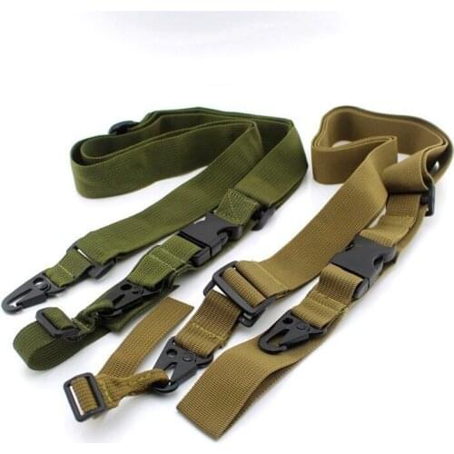 3 Point Airsoft Hunting Belt Tactical Military Elastic Black Army Green Gear Gun Sling Strap Outdoor Camping Survival Sling