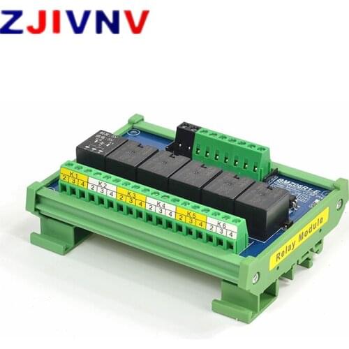 6 Channels 5V Optocoupler Isolation Relay Module Supply Voltage DC 5V Trigger Signal DC 3.3V 5V 12V 24V BMZ06R1-E