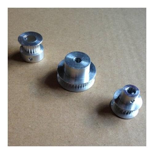 6pcs gt2 pulley: 2pcs gt2 pulley 20 teeth 5mm bore, 2pcs 8mm bore and 2pc gt2 pulley 36 teeth pulley