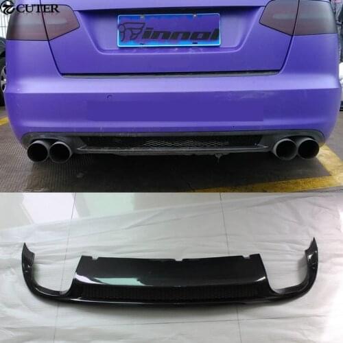 A6 C7 S6 Carbon Fiber Car body kit rear bumper diffuser rear lip for Audi A6 C7 S6 09-11