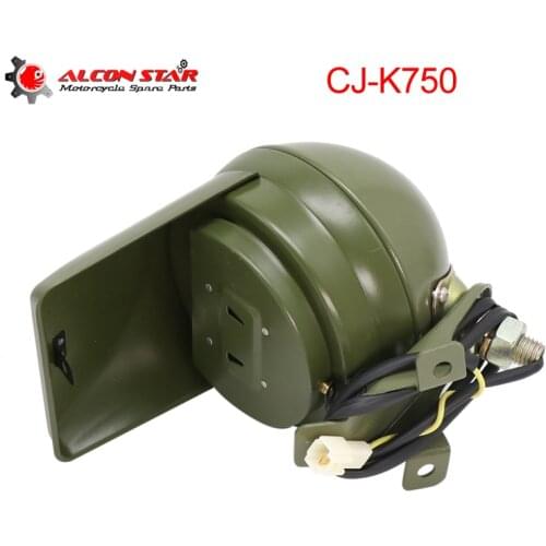 Alconstar- Retro Motorcycle CJ-K750 750cc Side Car Fog Lights Spotlights with Black Out Cover For BMW R1 R51 R72 Ural M72 K750