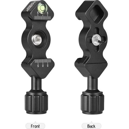 Andoer FC-SK25 Universal Aluminum Alloy Quick Release Clamp Tripod Clamp Knob-Type for RSS Arca-Swiss Kirk Marking