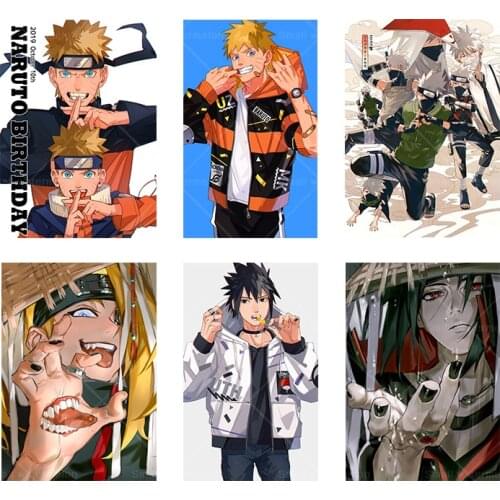 Anime Naruto Kakashi Sasuke Poster Canvas Painting Wall Picture Mural Kids Gift Living Room Home Cuadros Decoration