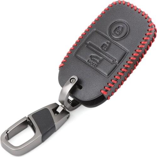 Genuine Leather Smart Key Case Cover For Kia KX3 KX5 K3S RIO Ceed Cerato Optima K5 Sportage Sorento Car Styling L72