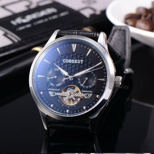 DEBERT Mens Silver Watch