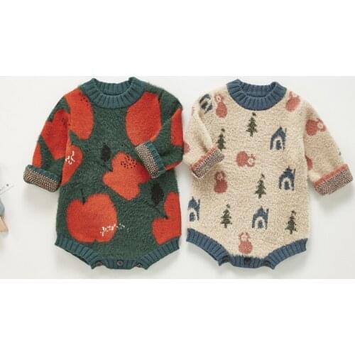 Baby Sweater Autumn Winter Woolen Baby Girls Sweaters Knit rompers Baby Clothes Kids Toddler Sweaters Kids Baby Boys Sweater