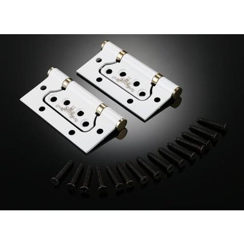 Stainless Steel Ivory White Hinge Furniture Door Bearing Hinge Cabinet Wood Box Cupboard Cold Steel Hinge Stainless Four Inches