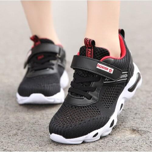 Spring Autumn Breathable Mesh Children Shoes Boys Girls Lightweight Non-slip Running Training Shoes Casual Outdoor Kids Sneakers