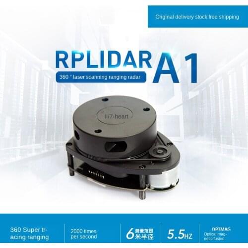 Laser Radar Rplidar A1M8 360-Degree Scanning Ranging 12 m sl Toy Machine Small Car Navigation