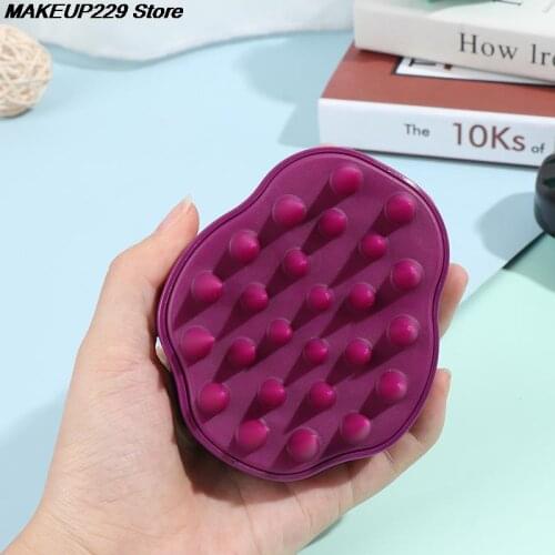 HOT! 1PC Shampoo Massage Silicone Brush Head Scalp Comb Hair Clean Wash Shower Bath