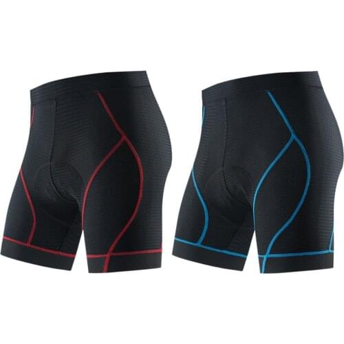 WULIBIKE Mens Cycling Shorts with Professional Sponge Padded Man Bicycle Tights Breathable Shorts Biking Pro Cycling Underpants