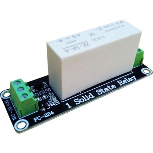 New 1-channel low-level trigger solid-state relay DC-DC load 5A switch control board 5V Free Shipping