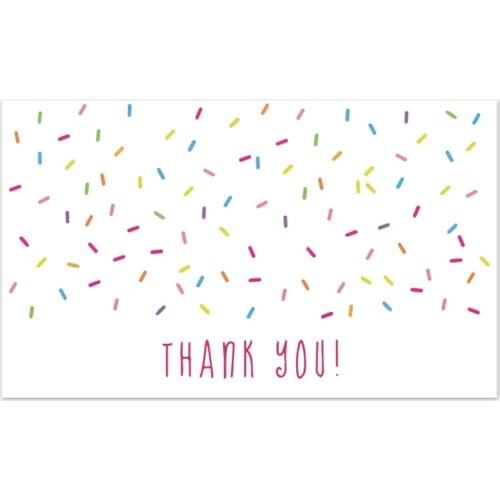 10-30pcs/pack thank you card for supporting business package decoration "Thank you" business card handmade with love