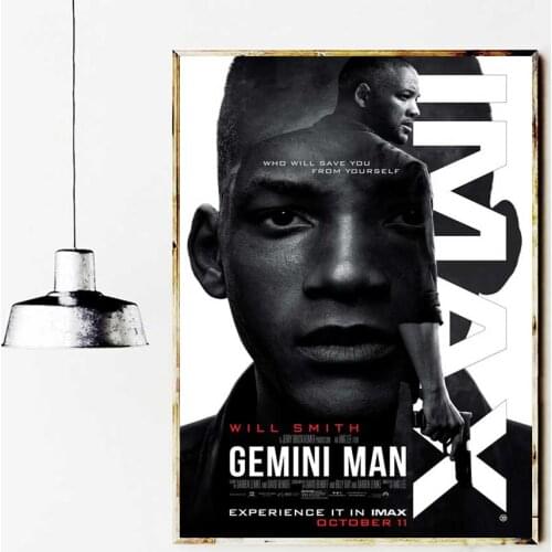 Gemini Man posters and prints Canvas Modern Movie poster Decorative Art Painting Canvas wall pictures for living room Home Decor